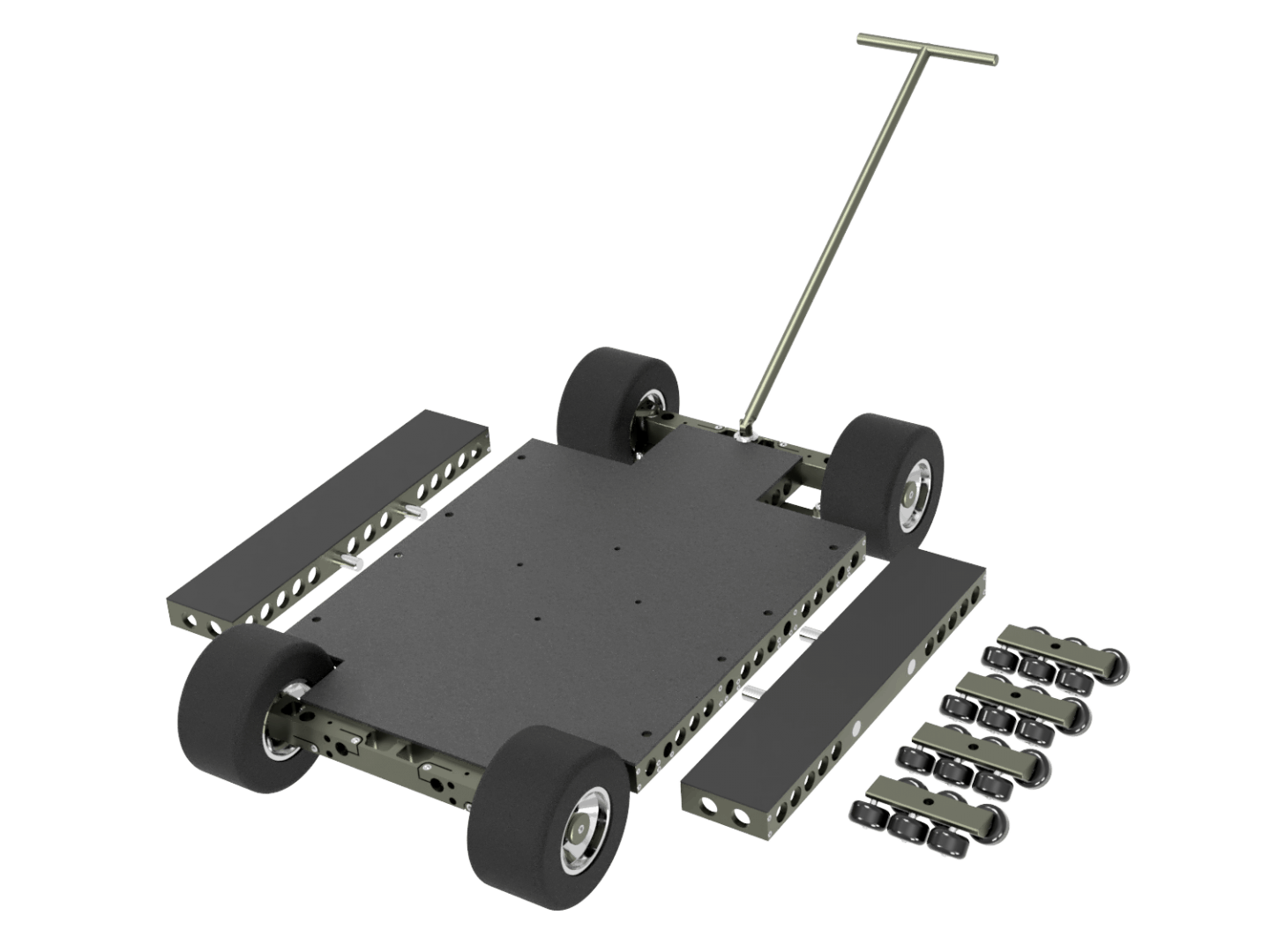 Doorway Dolly   Including Removable Side Platforms  Including Track Wheels